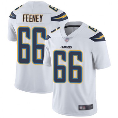 Los Angeles Chargers NFL Football Dan Feeney White Jersey Men Limited 66 Road Vapor Untouchable